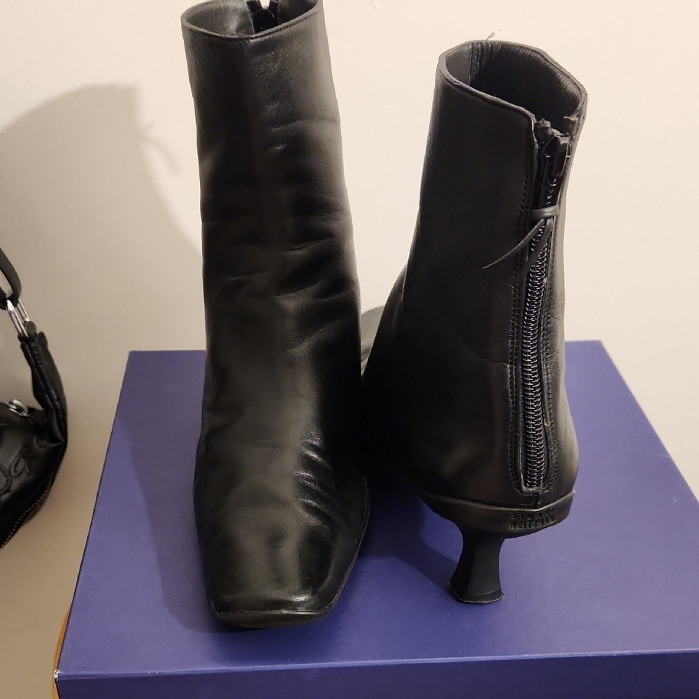 Stuart Weitzman Black Heeled Boots